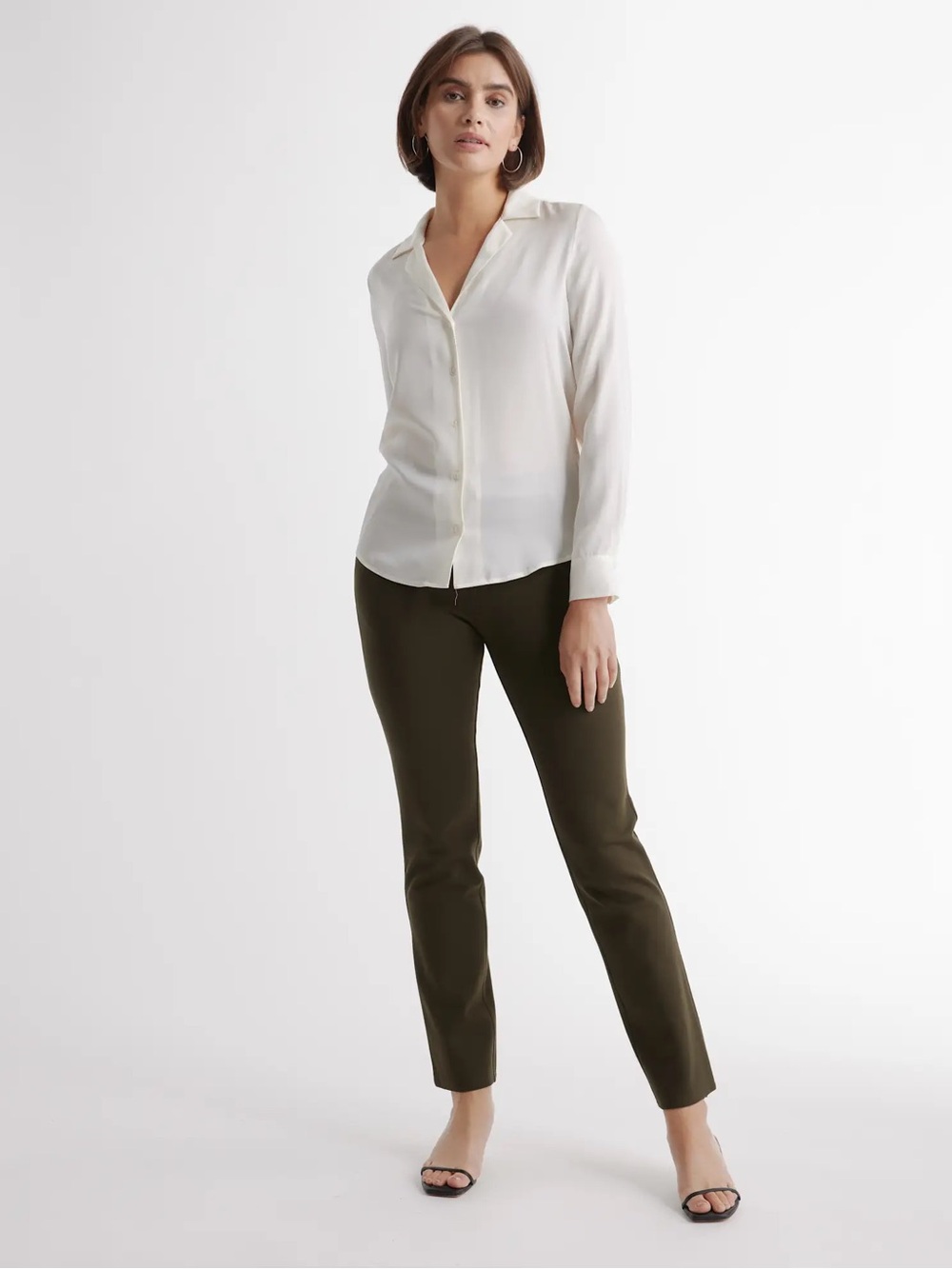 Quince Ultra-Stretch Ponte Straight Leg Pants Minimalist Vibes